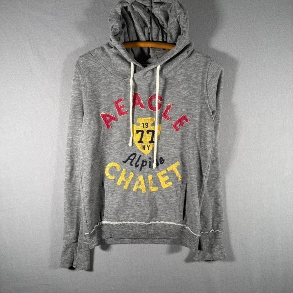 Y2K‎ Women's American Eagle Grey Hoodie Femme Comfy